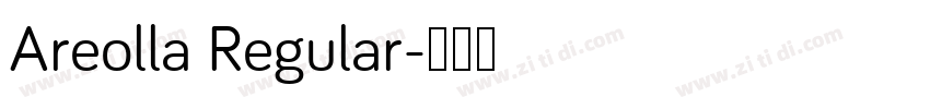 Areolla Regular字体转换